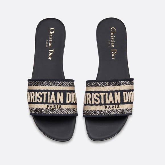 39 Christian dior dway slides sandals deep blue navy - Picture 9 of 11